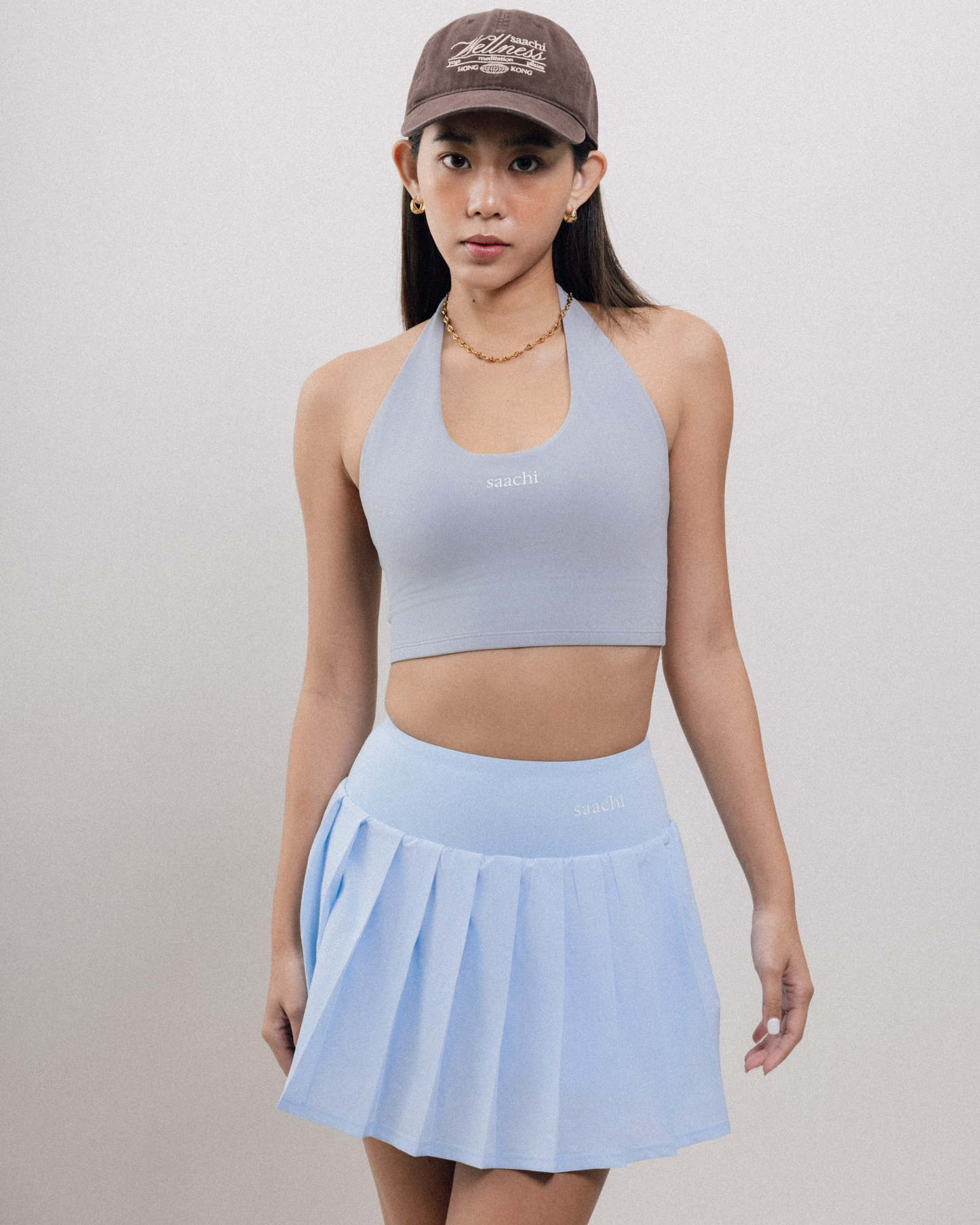 Court Classic Pleated Skirt - Sky Blue
