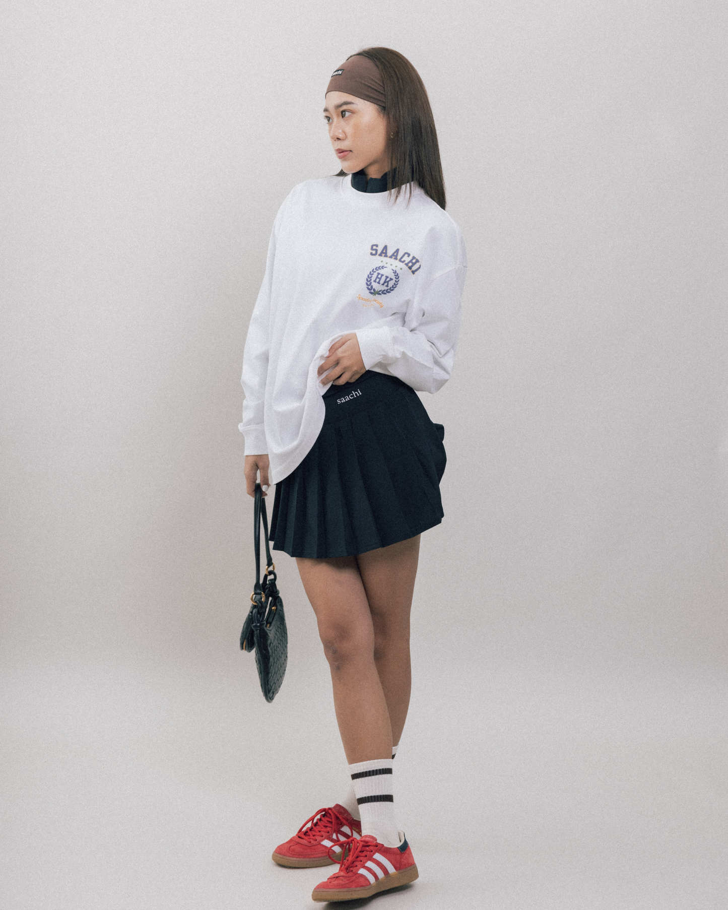 HK Crest Unisex Crewneck - White