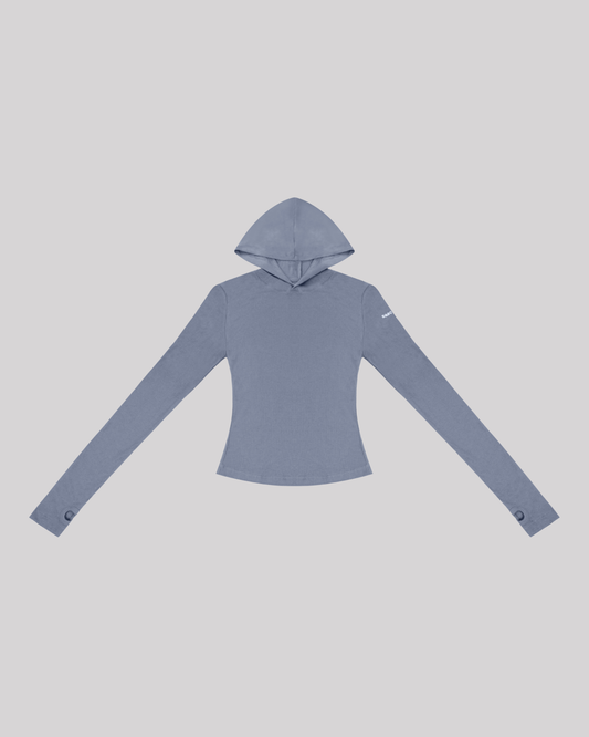 Hooded Runner - Ash Blue