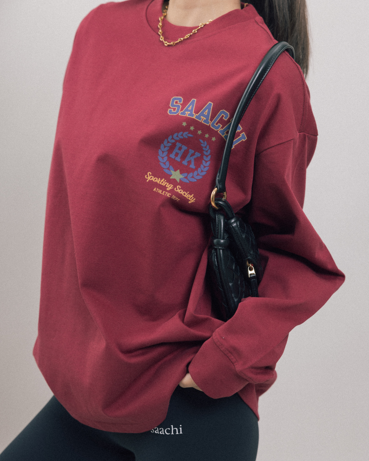 HK Crest Unisex Crewneck - Burgundy