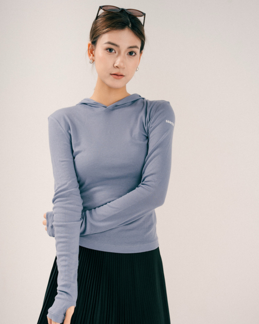 Hooded Runner - Ash Blue