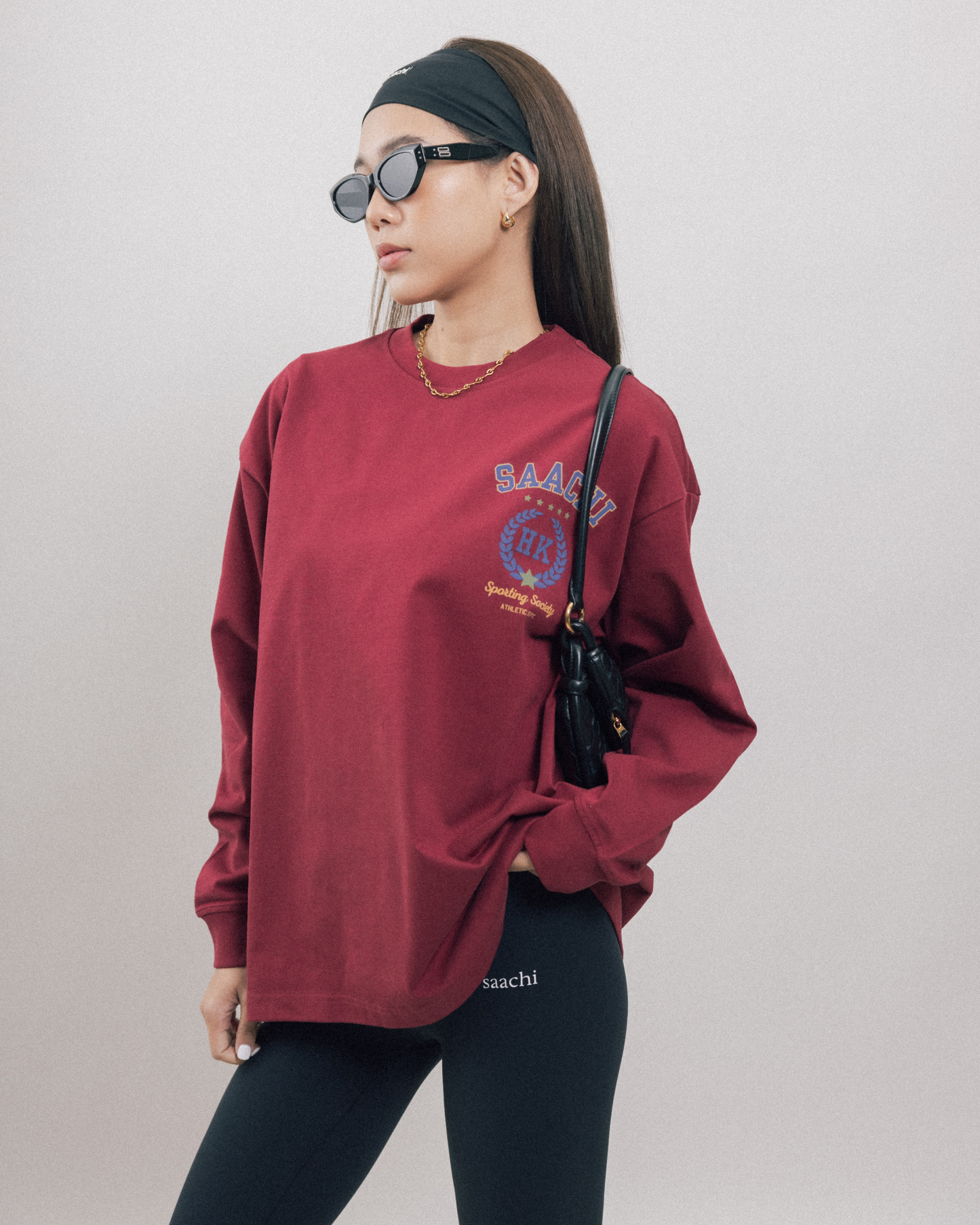 HK Crest Unisex Crewneck - Burgundy