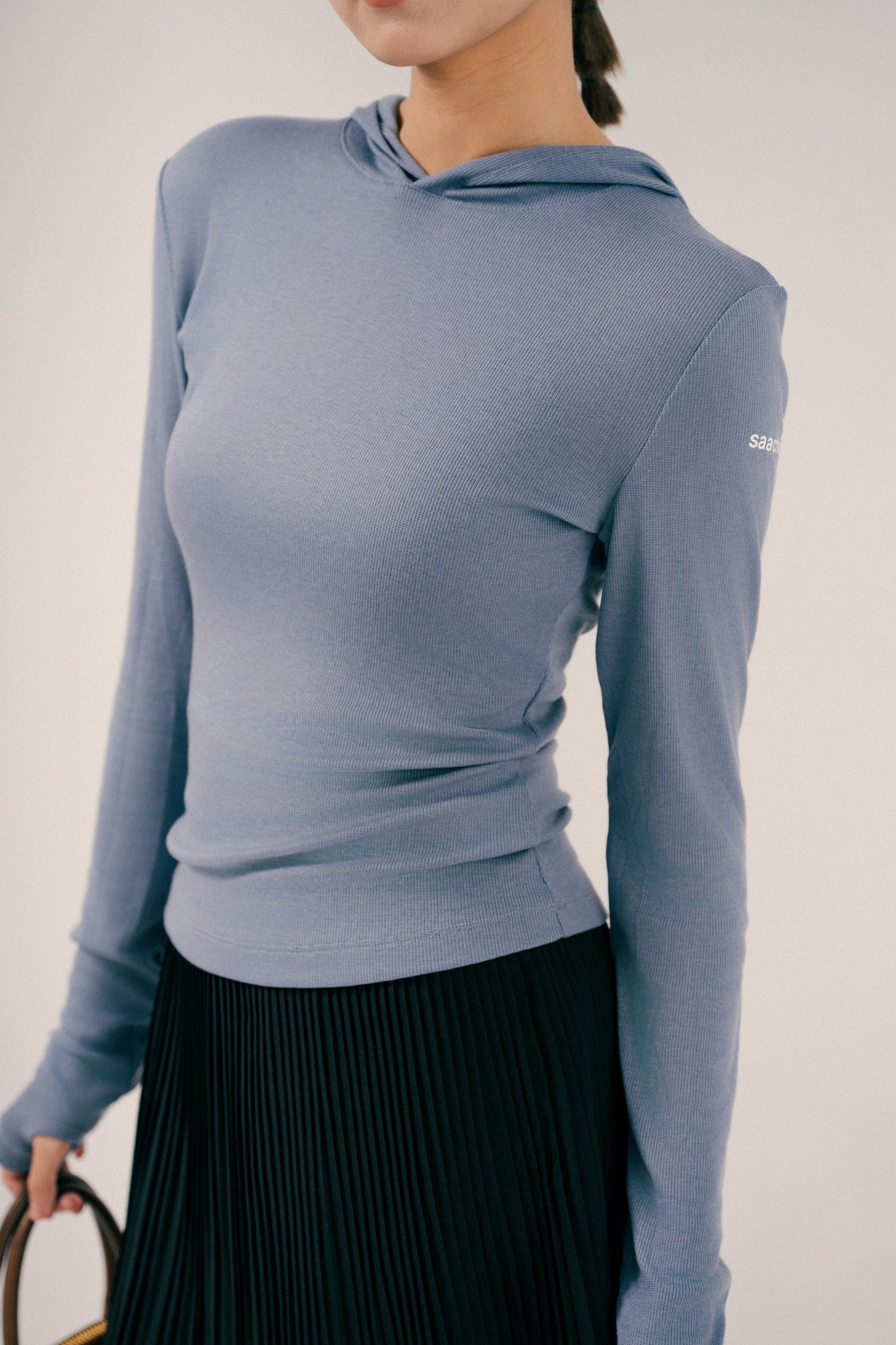 Hooded Runner - Ash Blue